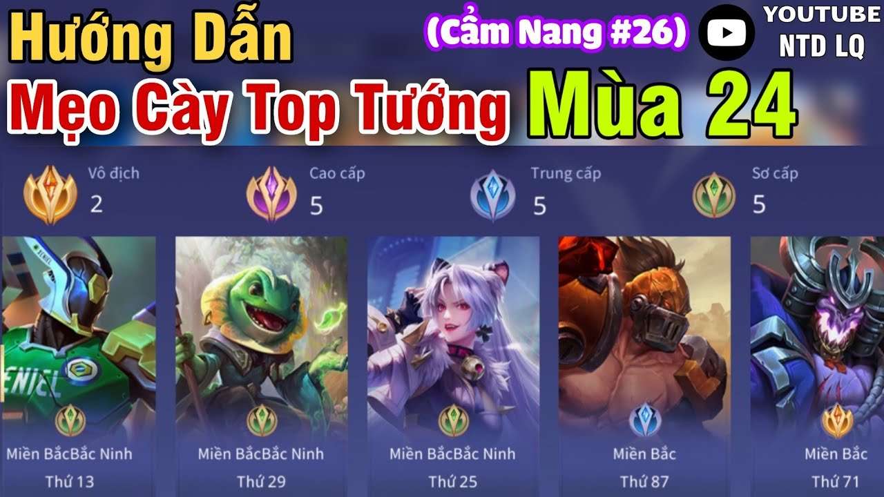 cách cày top tướng liên quân 1