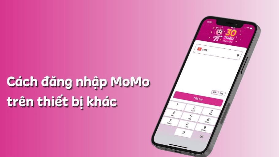 cách đăng nhập momo trên thiết bị khác 1