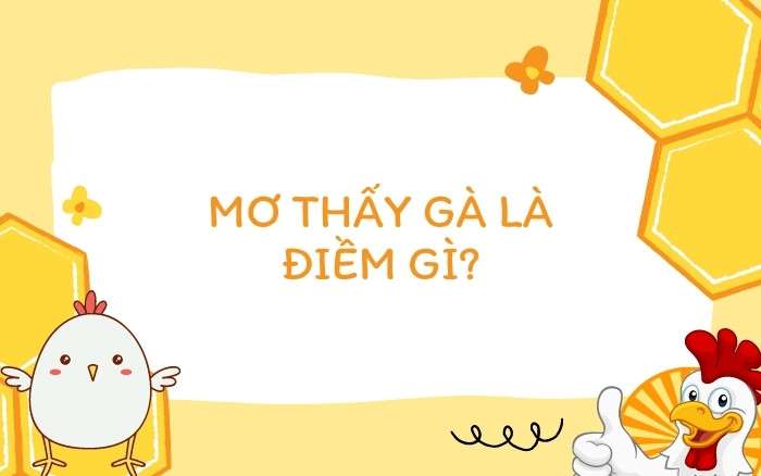 Nằm mơ thấy gà là điềm gì? Nằm mơ thấy gà con, gà trống, gà mái đánh con số gì?