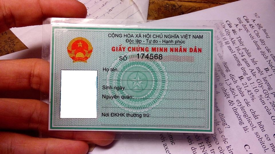 Phôi CMND trắng 2 mặt PSD