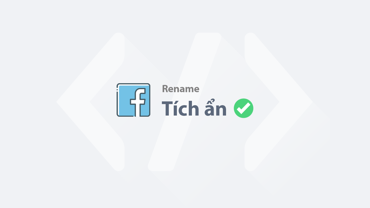 Tut Rename Full ký tự + Rename tích ẩn