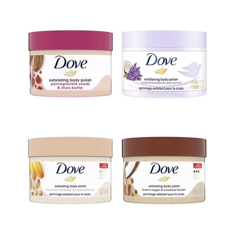 Tẩy da chết Dove Exfoliating Body Polish mềm mịn sáng da