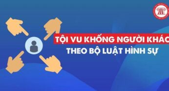 Tội vu khống người khác theo Bộ luật Hình sự