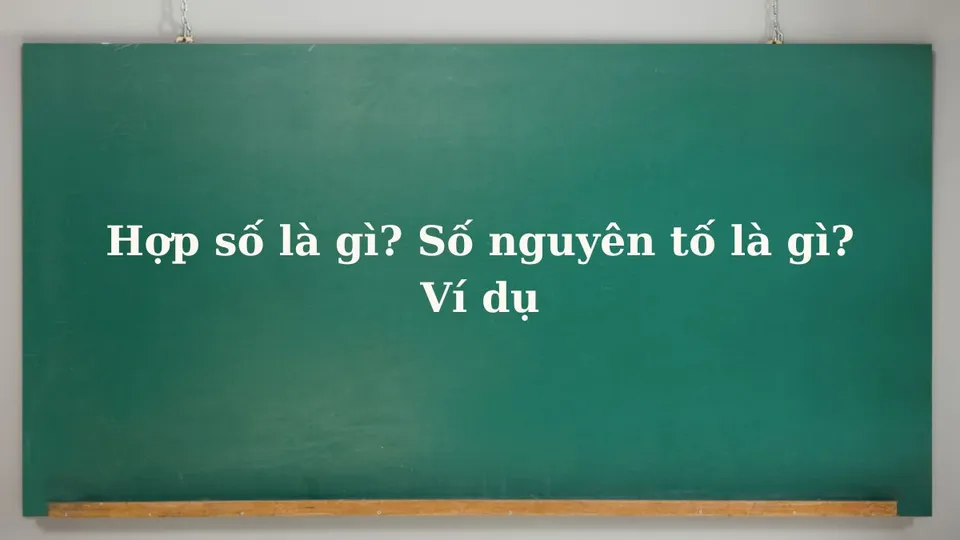 Hợp số là gì? Tính chất, bảng số nguyên tố và bài tập mẫu