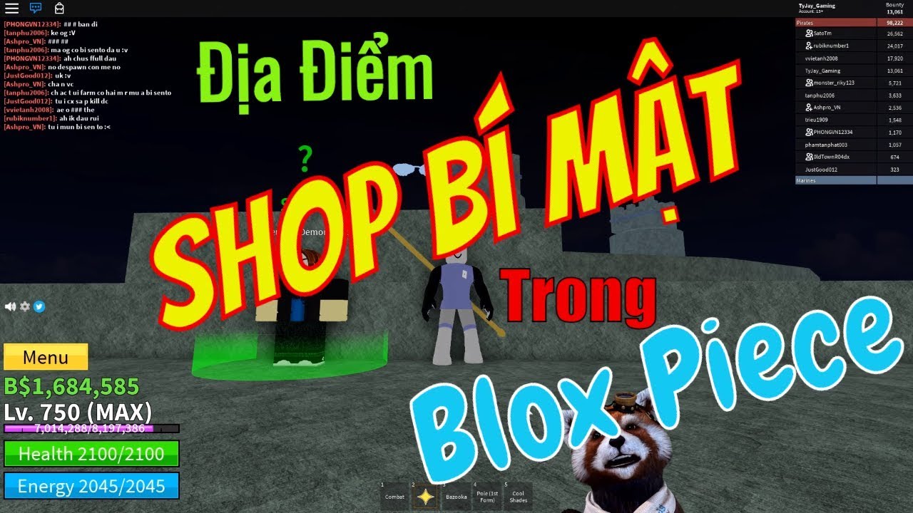 Các Shop Bí Mật Ở Sea