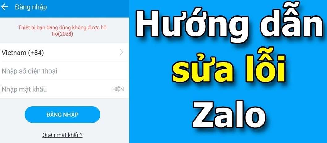 zalo bị lỗi 1