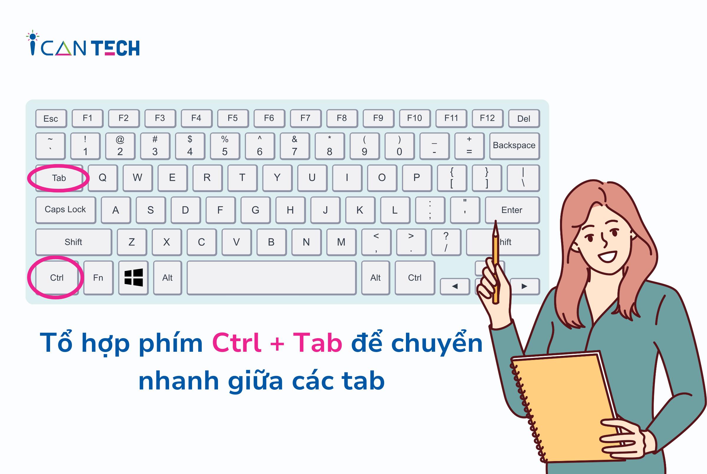 Thành thạo 3 cách chuyển tab nhanh, làm việc thêm chuyên nghiệp!