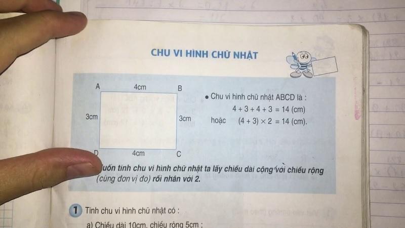 Chu vi hình chữ nhật lớp 3 Tổng hợp kiến thức và bài tập tính chu vi hay nhất