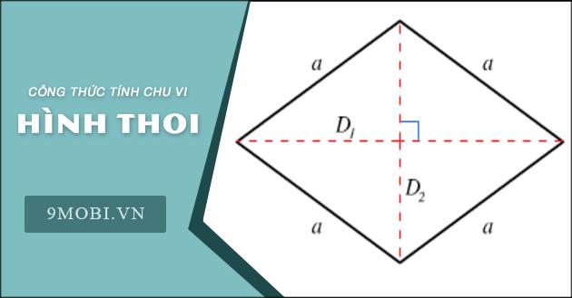 Cách tính chu vi hình thoi