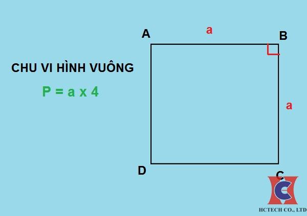 Công Thức Tính Chu Vi Và Diện Tích Hình Vuông, Ví Dụ