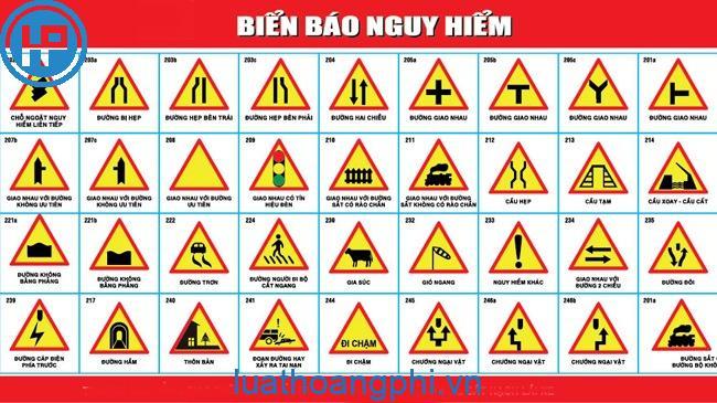 Biển báo nguy hiểm có đặc điểm gì?