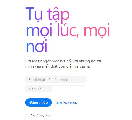 Hướng dẫn 2 cách đăng nhập Messenger trên Google Chrome