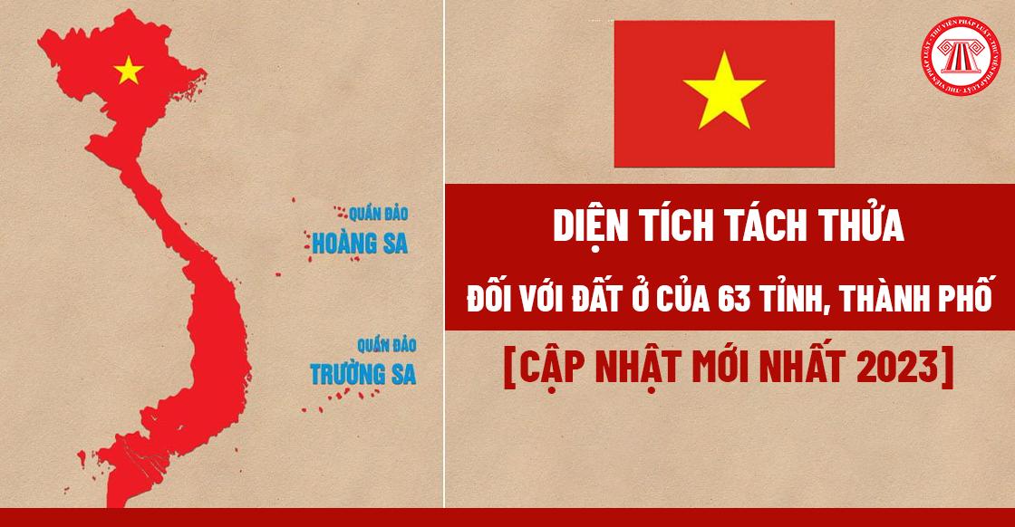 Diện tích tách thửa đối với đất ở của 63 tỉnh, thành phố [Cập nhật mới nhất 2023]