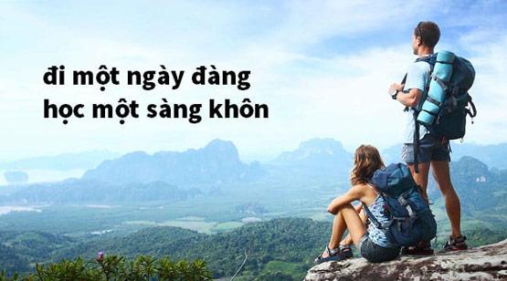 Giải thích câu tục ngữ “Đi một ngày đàng, học một sàng khôn”