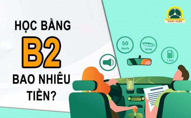 Cập nhật [2023] Bóc tách cụ thể chi phí học và thi bằng lái xe B2