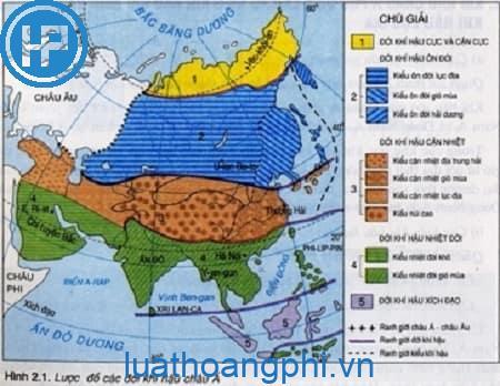 Khí hậu gió mùa châu Á không có kiểu?