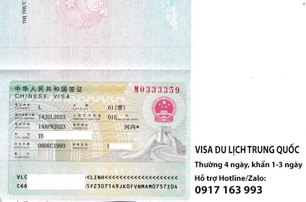 Xin visa du lịch Trung Quốc mất bao lâu? Từ 2023