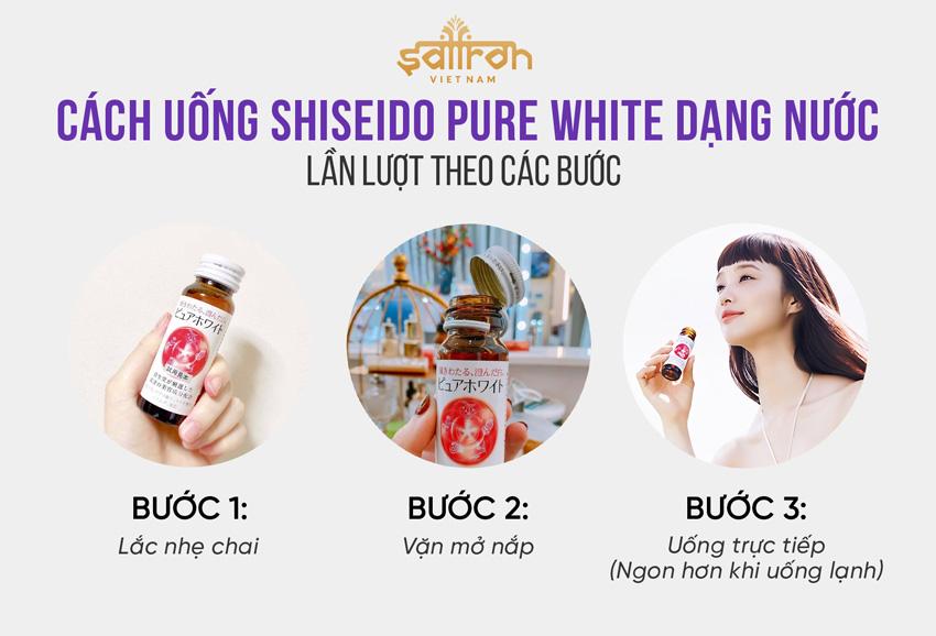 Cách dùng Shiseido Pure White dạng nước hiệu quả chỉ sau 2 tuần