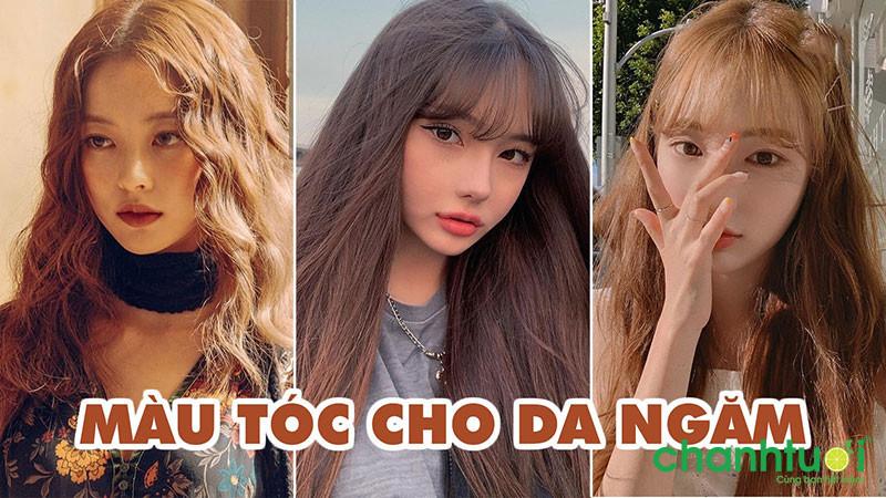 Top bảng màu tóc cho da ngăm, da đen tôn da, trend nhất