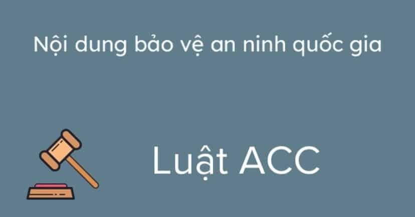 Có mấy nội dung bảo vệ an ninh quốc gia?