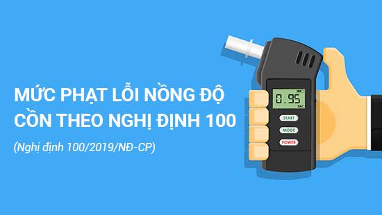 Nồng độ cồn bao nhiêu thì bị phạt?