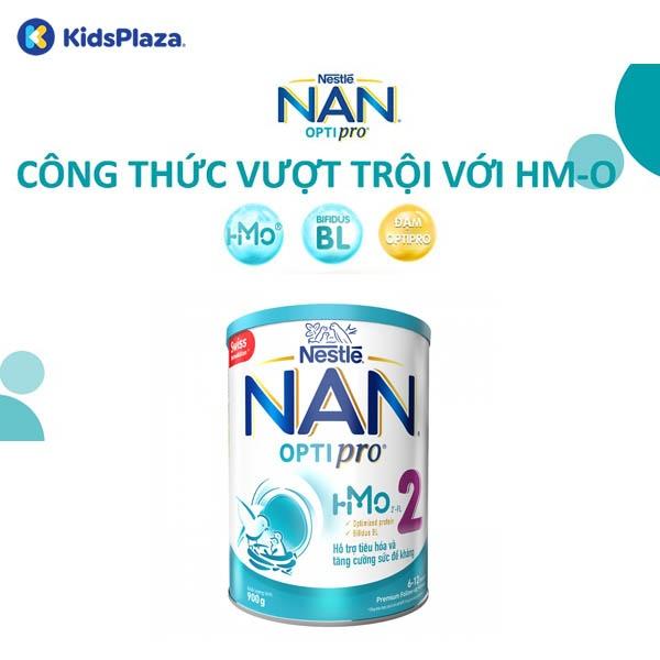 Sữa Nan Optipro HMO số 2 900g cho bé 6-12 tháng