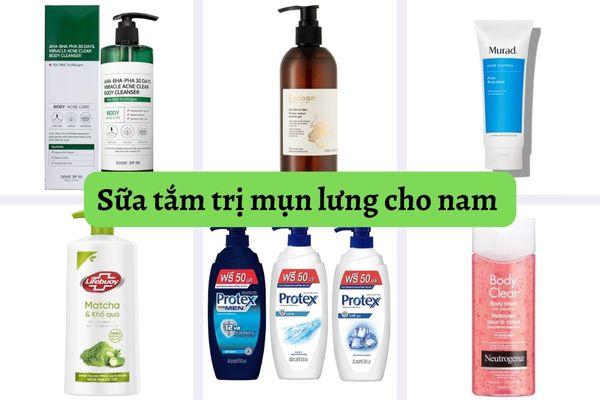 Top 10 sữa tắm trị mụn lưng cho nam hiệu quả được phái mạnh tin dùng