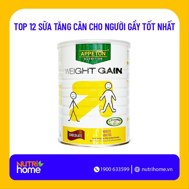 12+ sữa tăng cân cho người gầy tốt nhất các chuyên gia khuyên dùng