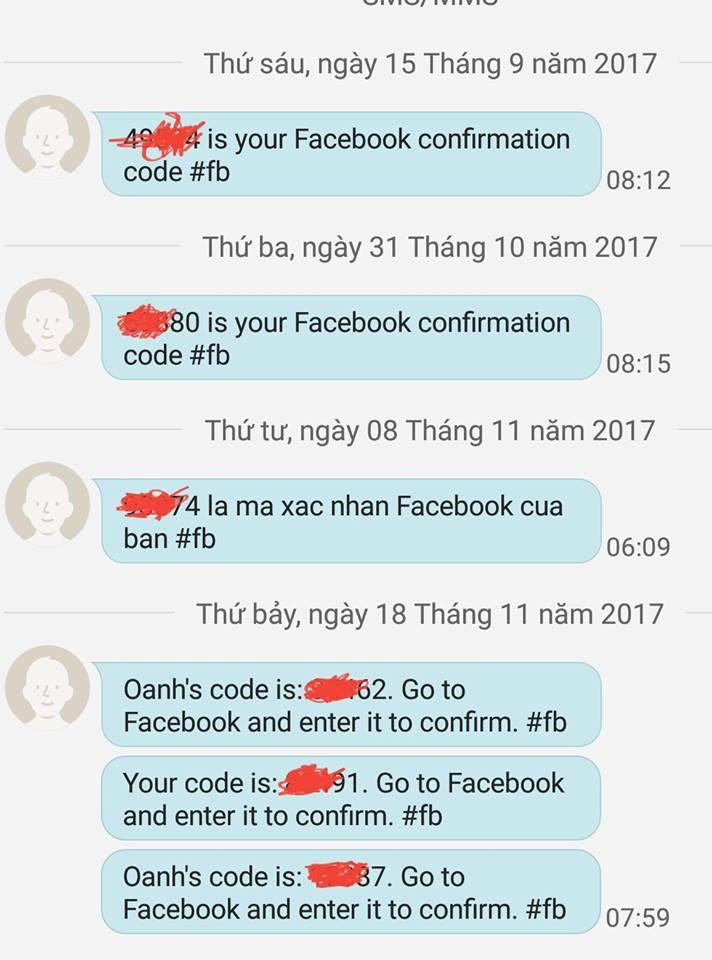 Vì sao Facebook tự động gửi mã xác nhận liên tục dù bạn không đăng nhập?