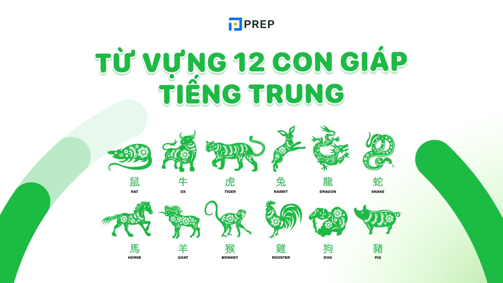 Cách gọi tên 12 con giáp tiếng Trung đúng, chuẩn!