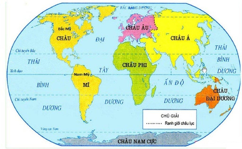 Thế giới có bao nhiêu châu lục?