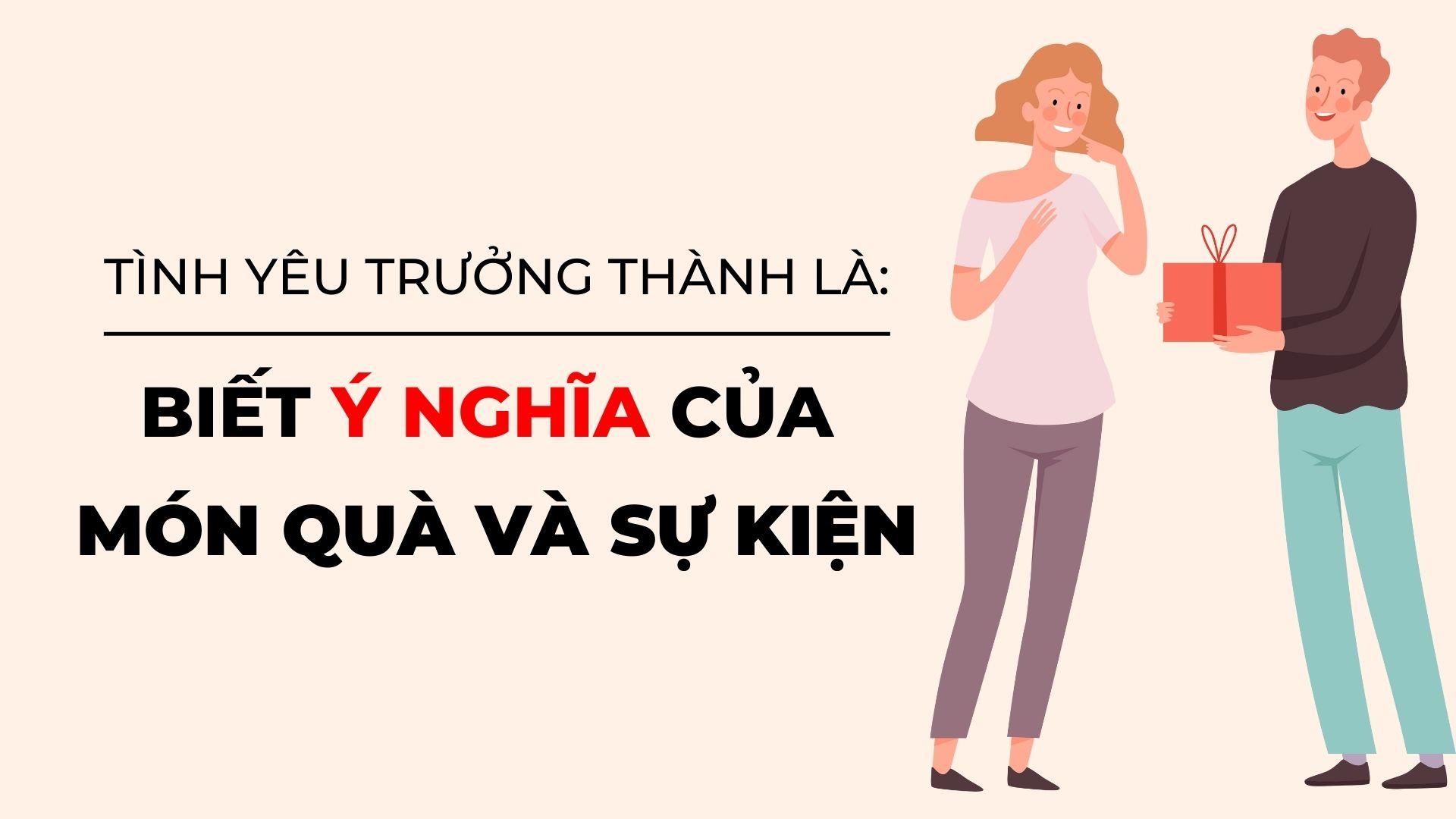 6 DẤU HIỆU CỦA MỘT TÌNH YÊU TRƯỞNG THÀNH.  