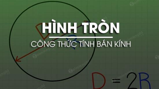 Cách tính bán kính hình tròn