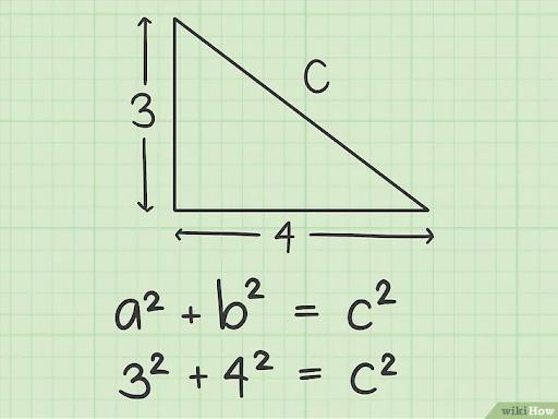 Công thức tính cạnh trong tam giác vuông