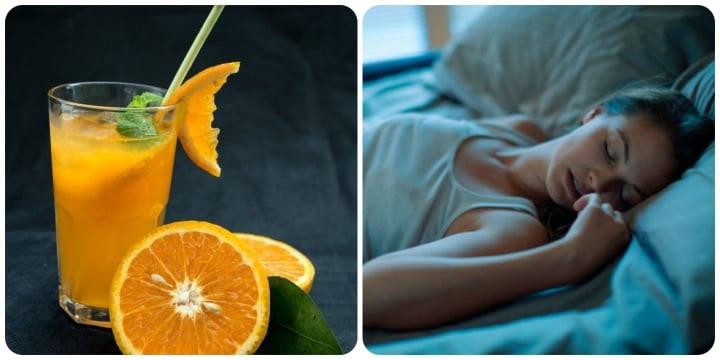 Có nên uống nước cam trước khi đi ngủ?