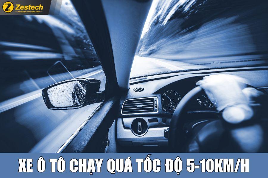 Xe ô tô chạy quá tốc độ 5-10km/h phạt bao nhiêu tiền?