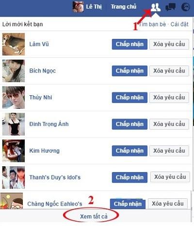 Huỷ lời mời kết bạn trên Facebook - dễ hay khó?