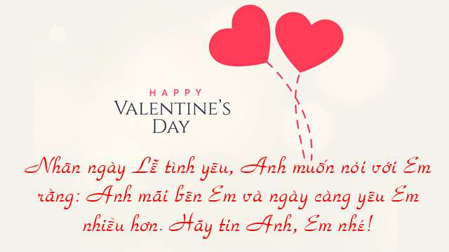 lời chúc Valentine 1