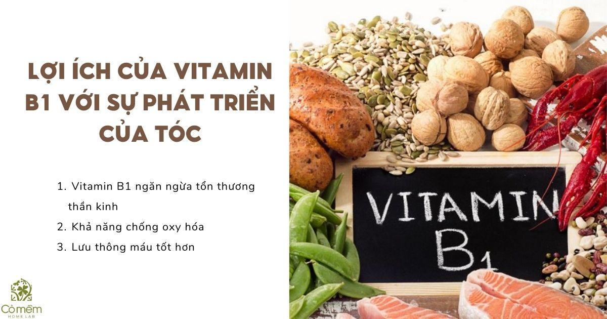 "Thực hư" vitamin B1 giúp tóc mọc Vượt trội - Chắc khoẻ