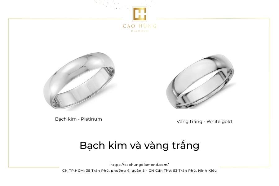 Bạch kim và vàng trắng là gì? Kim loại nào đắt giá hơn?