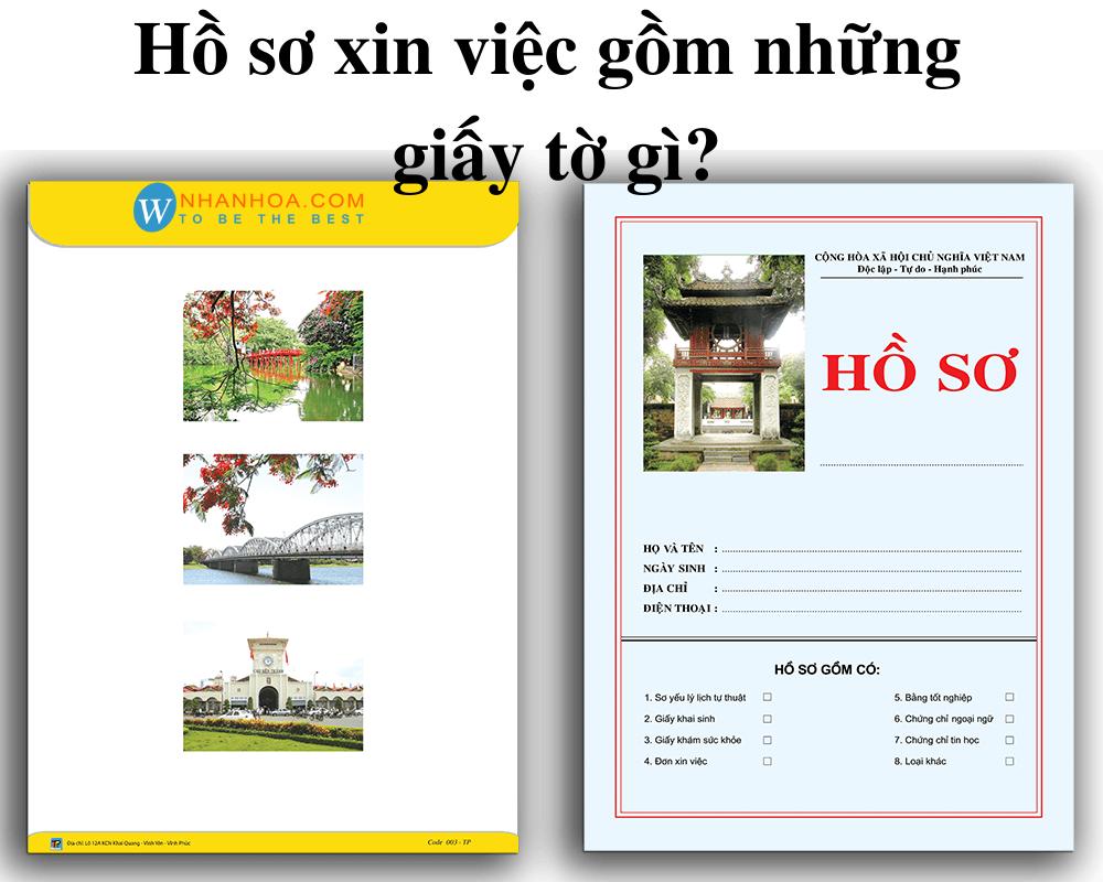 Hồ sơ xin việc gồm những gì?