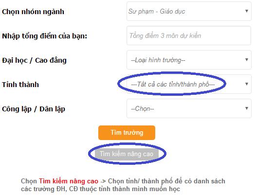 DS các trường ĐH, CĐ đào tạo ngành Sư phạm - Giáo dục