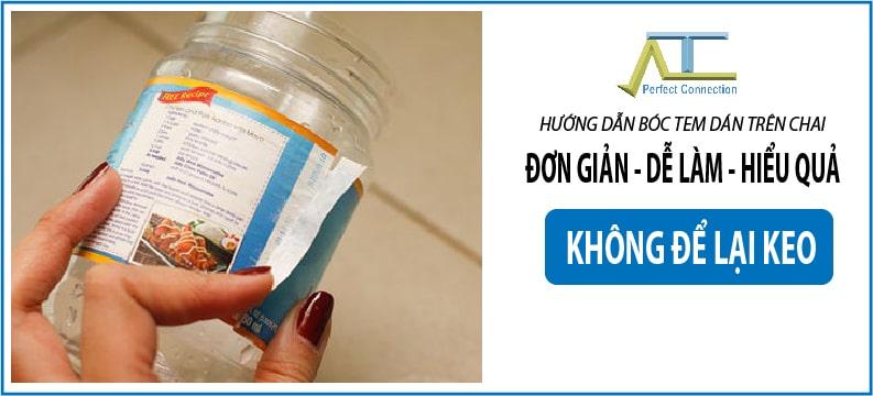 3 Cách Bóc Tem Dán Trên Chai Nhựa Đơn Giản – Không Bám Keo