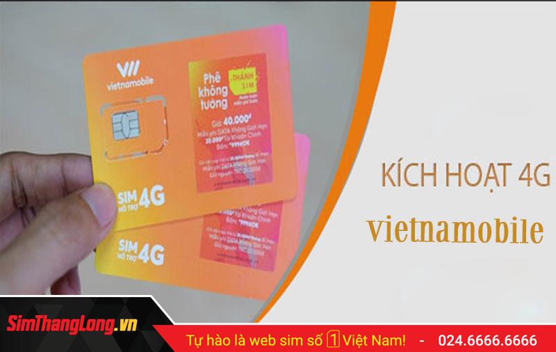 3 cách kích hoạt Sim Vietnamobile, sử dụng sim liền tay