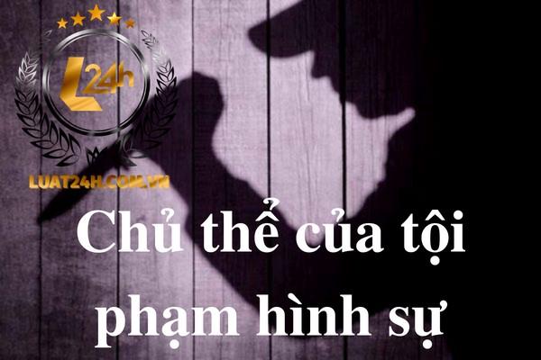 Chủ thể của tội phạm hình sự là gì? Quy định về chủ thể luật hình sự