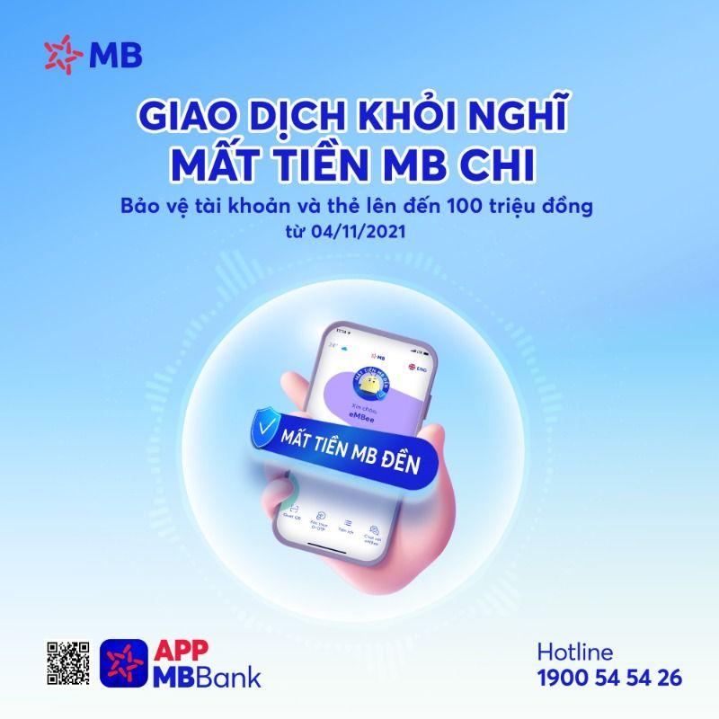 Bảo vệ tài khoản và thẻ lên tới 100 triệu đồng cho khách hàng MB từ 04/11