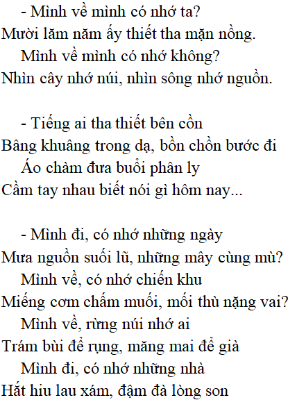 Việt Bắc - Tác giả tác phẩm Ngữ văn lớp 12