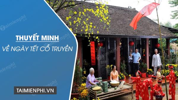 Thuyết minh về ngày Tết truyền thống