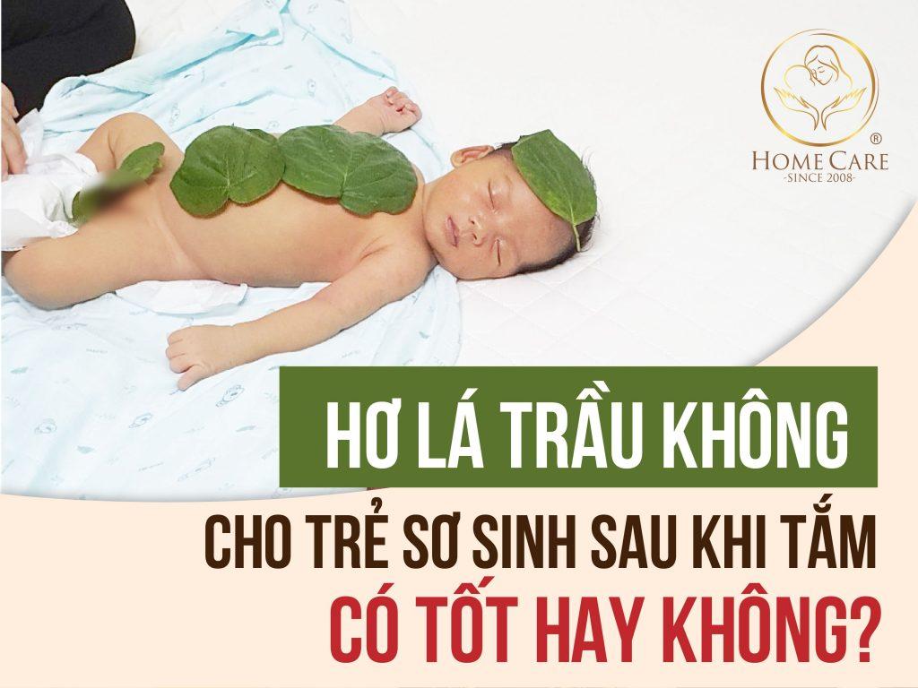 Hơ lá trầu không cho trẻ sơ sinh sau khi tắm có tốt hay không?