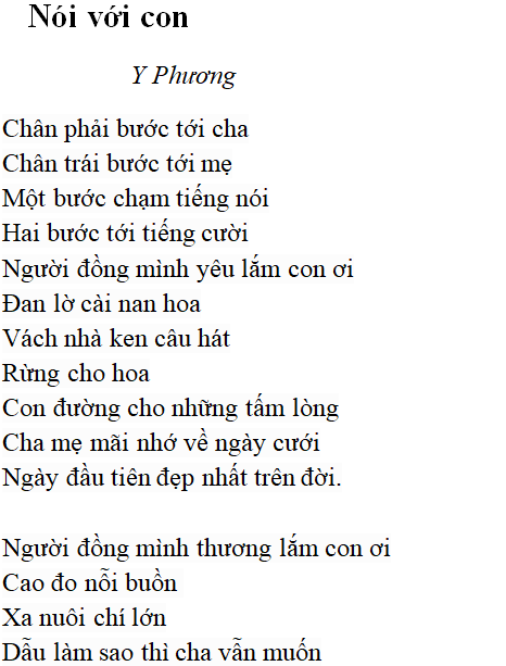 Bài thơ: Nói với con - Nội dung bài thơ, Hoàn cảnh sáng tác, Dàn ý phân tích tác phẩm